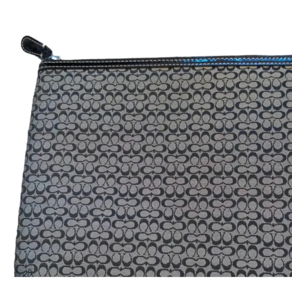 Coach Gray Monogram Pouch/ iPad case